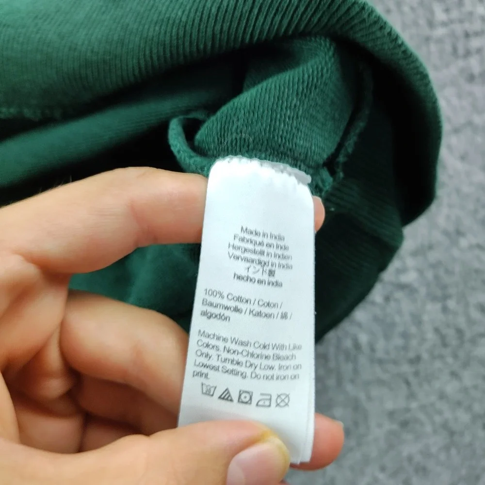 J.Crew Sweatshirt Mens XXL 1983 Graphic Green Cotton Pullover Crewneck EUC